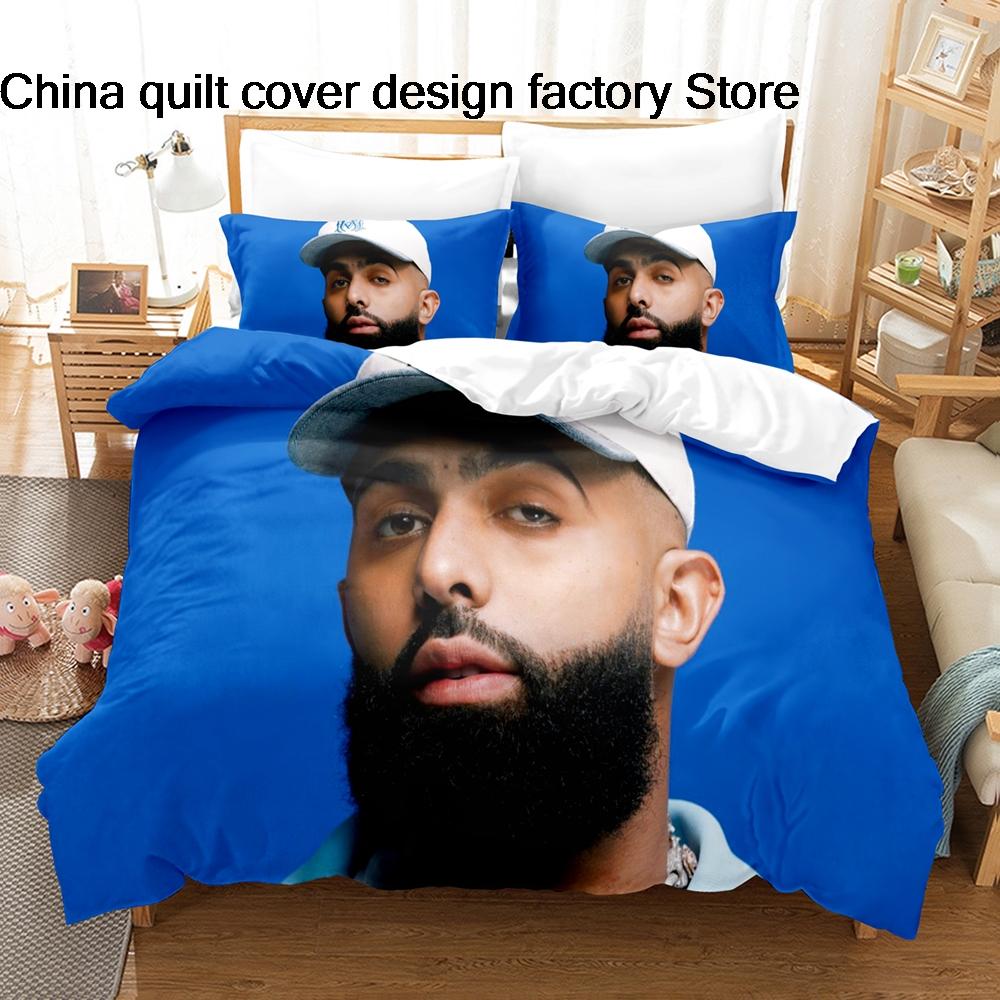 Eladio Carrion Music Star Bedding 3Pcs Set Duvet Cover Pillowcase 3D Print Soft Home Bedclothes Bedroom Decoration For Fans