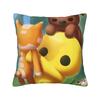 Friendly Wobbly Life Duo Play Pillow Case  Retro Trendy Pillow Cover Comfy Pillowcases For Chair Sofa Home Decor
