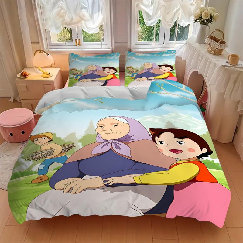 Warm Embrace Alps Print 3Pcs Bedding Set,Duvet Cover with 2 Bedro,Pillowcase Home Birthday Gift