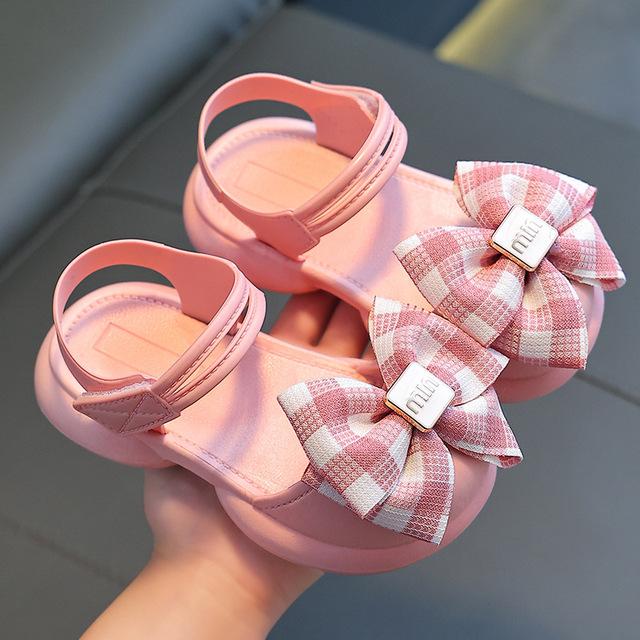 

Летние сандалии для девочек Малыш Детская мода Обувь принцессы Детские пляжные сандалии