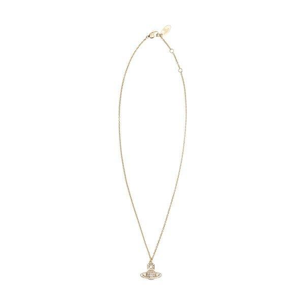 Vivienne Westwood Women Camella Bath Relief Necklace Gold White 630203bh R102