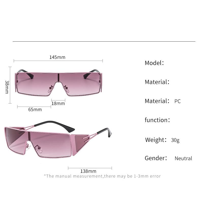 New Style Metal Fashion Future Technology Sunglasses Trendy Personality Design Sunglasses 3