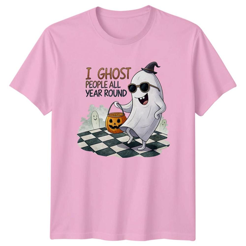 I Ghost People All Year TShirt Introvert Halloween Gift For Him And Her