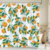 1 pc Fresh Lemon Fruit pattern Shower Curtains Bathroom Polyester Bath Curtains Printing Shower Curtain Decor With Hooks Curtain