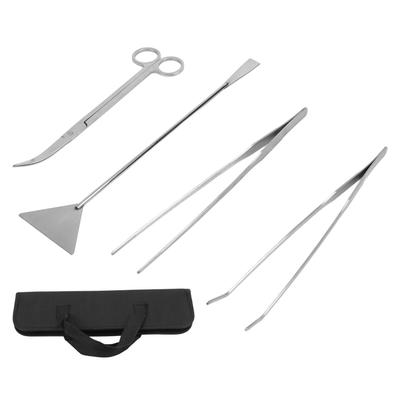 Aquarium Aquascaping Werkzeugset 4 in 1 Multifunktion Edelstahl Wasserpflanzen Scheren Set für
