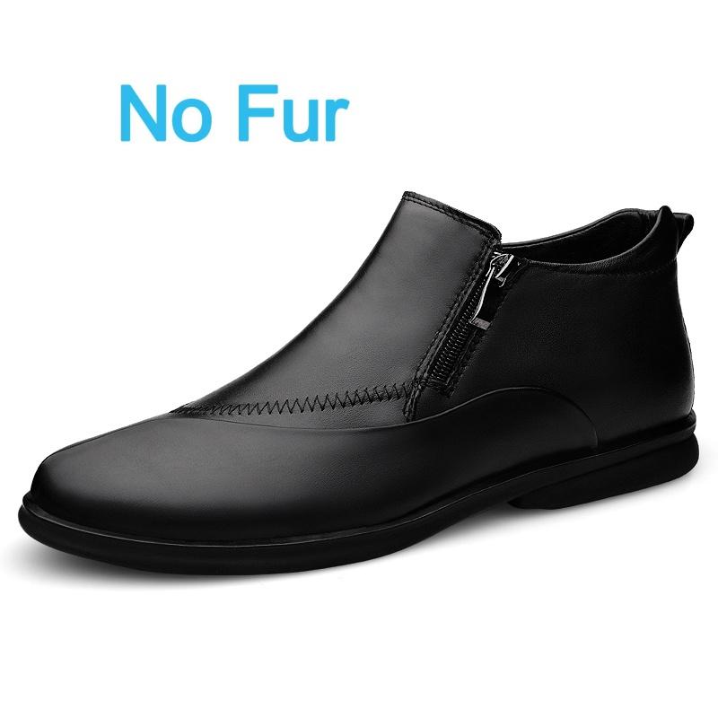 British Style Men Genuine Leather Chelsea Boots 2025 New Business Boots Outdoor Antiskid Ankle Boots Flat Designer Shoes