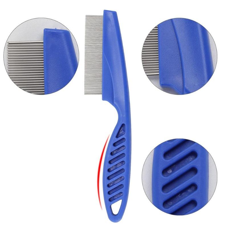Flea Comb Set, Stainless Steel Louse Comb and Steel Grate 6-piece Set