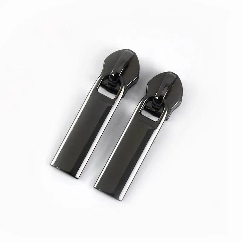 5/10/20Pcs Meetee 5# Zippers Slider Pullers for Nylon Zipper Tapes Sewing Zip Closure Heads Repair Kits Bag Garment Accessories