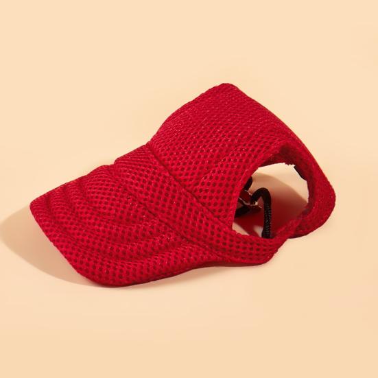 Čepice pro domácí mazlíčky s otvory pro uši Prodyšná síťovina Nastavitelná Malí psi Kočky Teddy Mops Čivava Shih Tzu Yorkshire teriéři Baseballová čepice pro štěňata Cestování do přírody