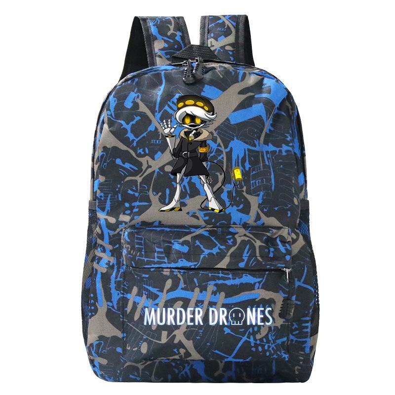 Murder Drones Personality Printing Trend Student School Bag Multifunctional Outdoor Travel Backpack