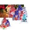 Christmas Sacks Large Reusable Drawstring Wrap Present Gift Party Xmas Bags