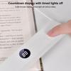 Pour la Lecture Nocturne, Lampe de Livre à Panneau Plat LED, 3 Couleurs Graduables Lumière de Lecture Transparente, Marque-page Lumineux Portable avec Minuterie