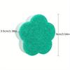 5 10pcs Blue Flower Sponge, Cleaning Sponge, Double Sided Scouring Pad, Household Cleaning, Dishwashing Sponge, High End Kitchen Sponge,