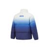 Li Ning Gradient Stand Collar Zipper Comfortable Jacket Unisex Jackets White Blue AYMU283-2
