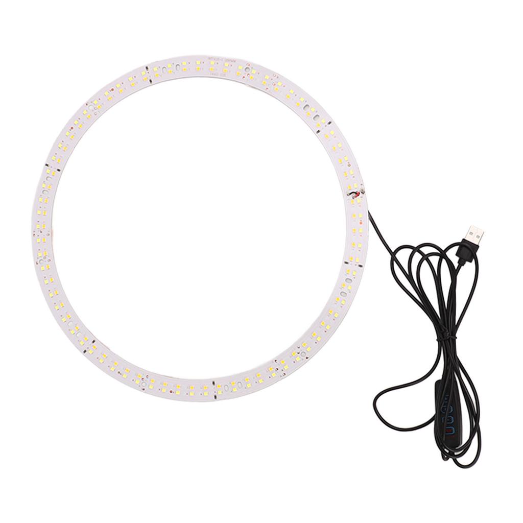 29cm Kruhové LED Světlo Knot 3200K až 5600K LED Žárovková Deska USB Nabíjení Nastavitelný Jas Softbox