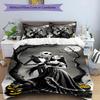 3pcs Duvet Cover Set (1*Duvet Cover + 2*Pillowcase, Without Core), The Nightmare Before Christmas Print Bedding Set, Bedroom Decor, All‑Season, Birthd