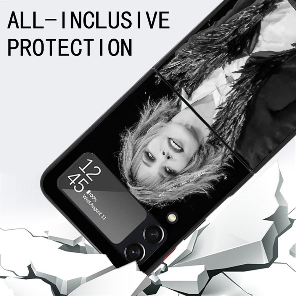 Mylene Farmer Case For Samsung Galaxy Z Flip 7 6 5 4 3 z Flip7 Flip6 Flip5 Flip4 5G Phone Cover Flip3 Folding Coque