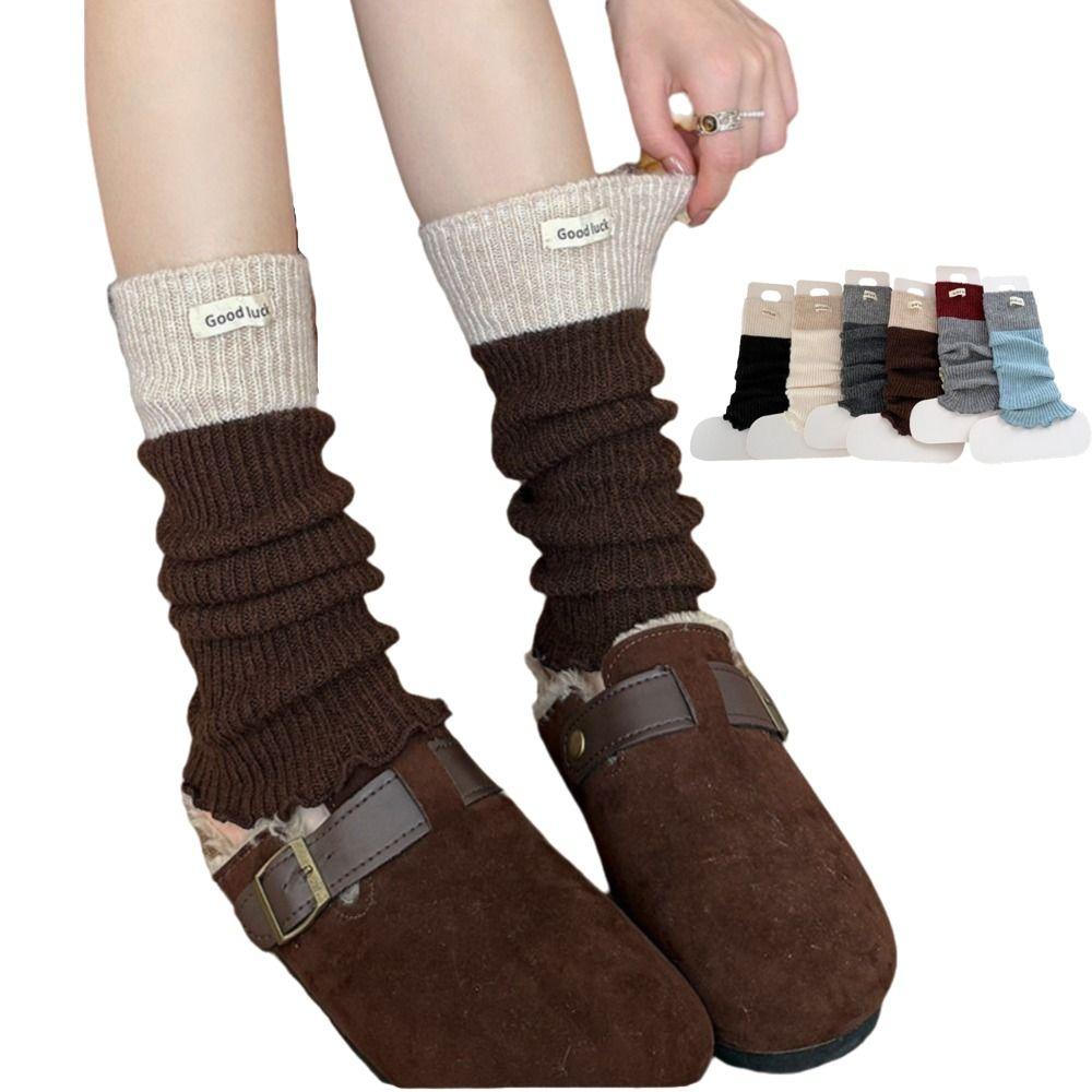 New High Elastic Lace Leg Warmers Knitted Lace Trim Foot Cover Sweet Style Foot Warmer Girls Fashion