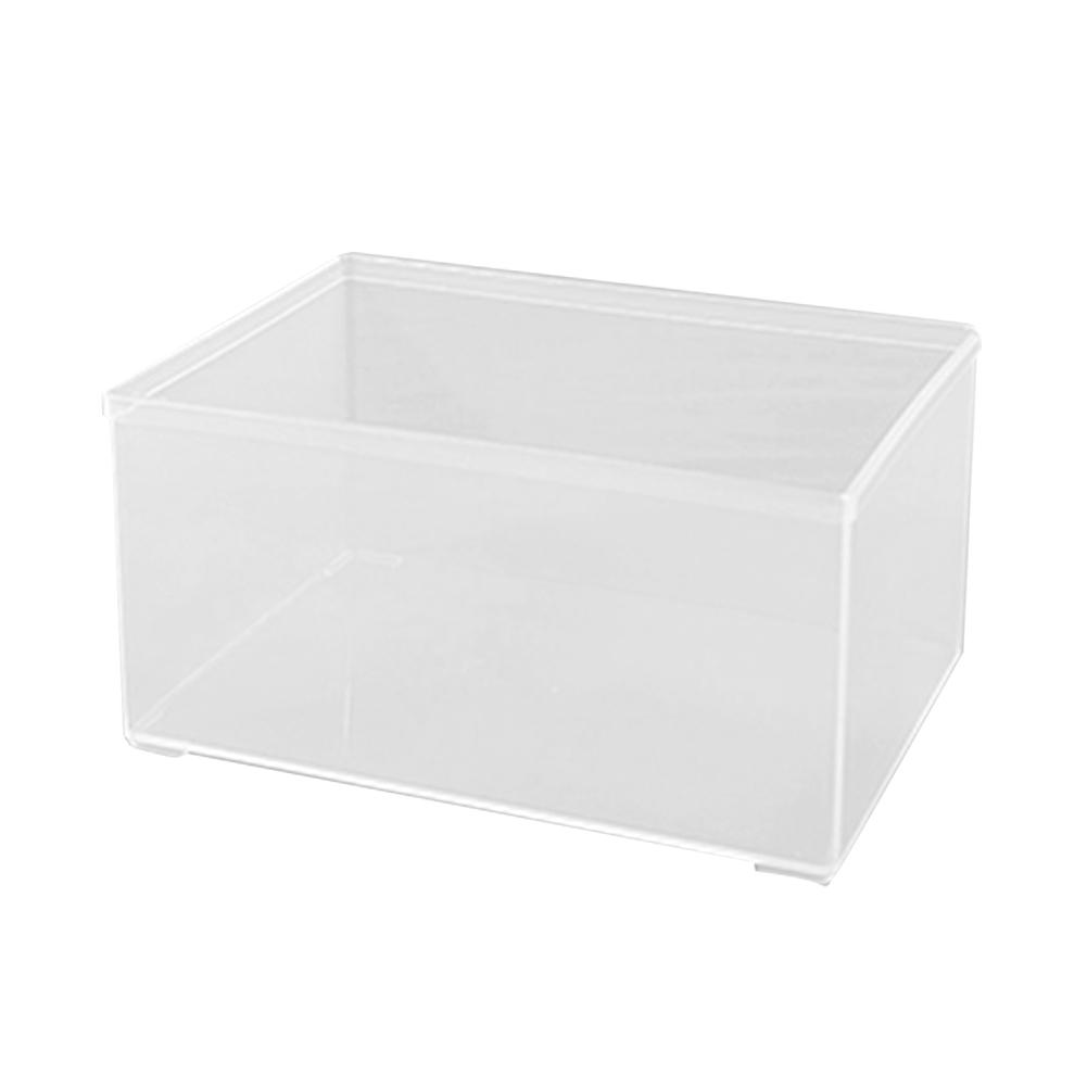 PP Plastic Accessory Parts Storage Box Transparent Stack Tool Box Clear Portable Tool Box for Stationery Sewing Art Craft Tools