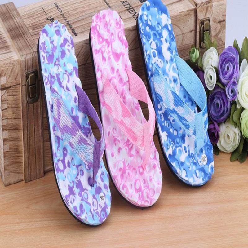 Premium Quality Camouflage Flat Slippers With Comfortable Massage Features For Summer