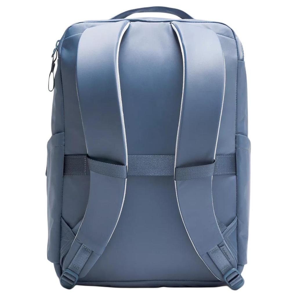 Lululemon Everyday 21L Side Pocket Design Adjustable Shoulder Straps Nylon Backpack Unisex Backpack Washed-Blue LU9CTTS-069122