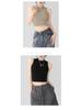 2025 Chic Korean Style Slim Sleeveless Vest: Women's Summer Solid Color Top