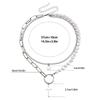 Vintage Pearl Choker Necklace for Women Gothic Layered Splicing Clavicle Chain