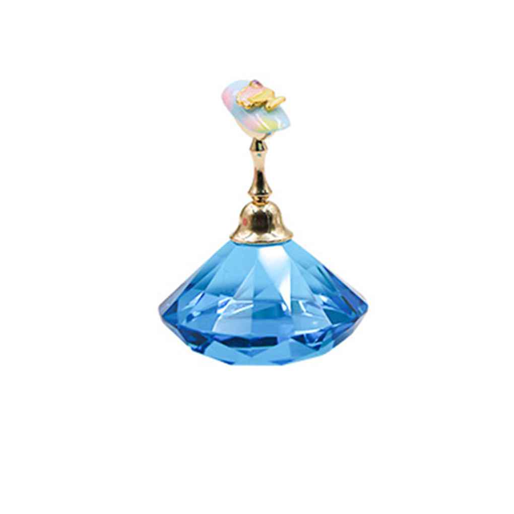 

1 Set Crystal Base Holder Nails Tips Practice Training Display Stand Gel Salon DIY Manicure Tools синій
