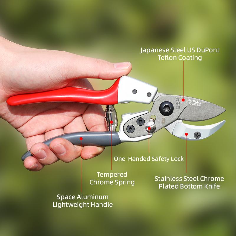 AIRAJ Strength Pruning Shears Household Farm High Quality Garden Tree Shears Orchard Pruning Scissors Can Cut 30mm Branches