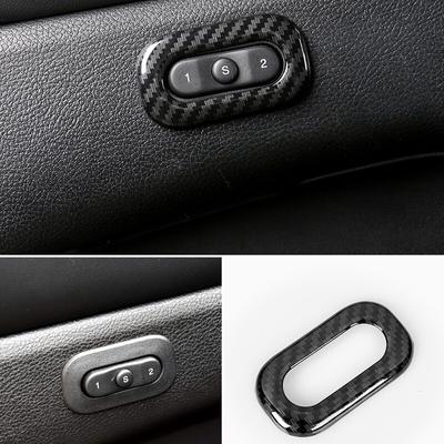 ABS סיבי פחמן עבור ג'יפ גרנד צ'רוקי 2014 2015 2016 2017 אביזרים כיסוי מסגרת מתג זיכרון לכוונון מושב רכב
