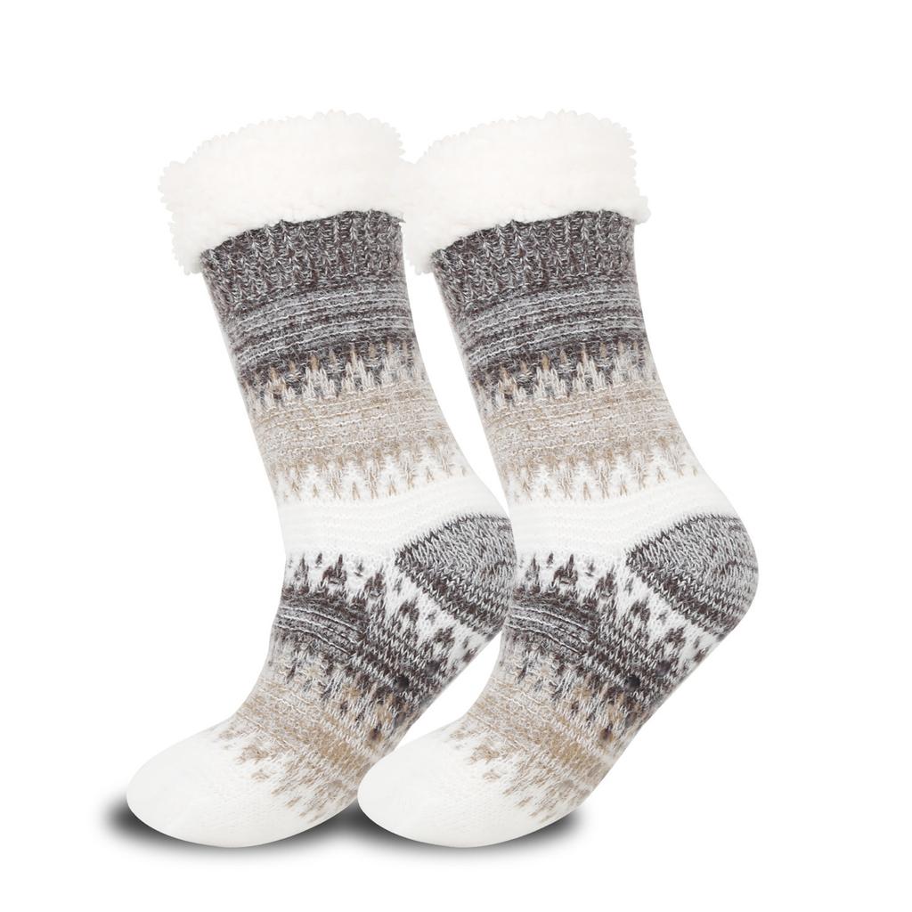 Dámské sametové zateplené teplé ponožky, domácí ponožky, spací ponožky, podlahové ponožky, ponožky do pantoflí