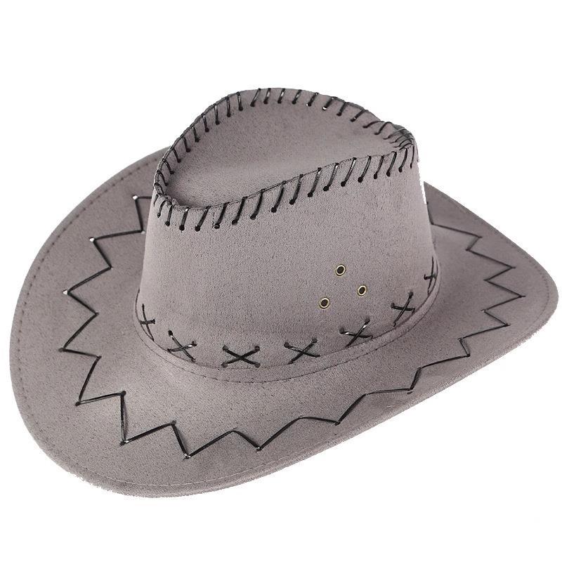 Newcomer Offer: Western Cowboy Faux Suede Sun Hat for Men and Women - Outdoor Travel and Leisure