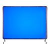 Welding Screen with Frame, 1.74 X 2.34m Welding Curtain Screen, Flame-Resistant Vinyl Protection Screens with Lockable Swivel Wheels & 6-Level UV