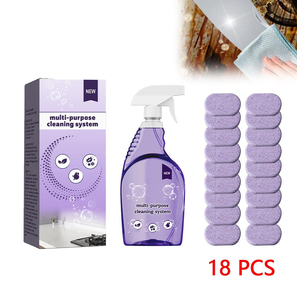 Plastic Cleaner Deep Cleaning All-in-one Stain Remover Multipurpose All Surface Cleaner With Effervescent Cleaning Tablets Kit