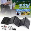 28W 5V Outdoor Foldable Solar Panels Cell USB Portable Solar Smartphone Battery Charger for Tourism Camping Hiking