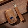 Leather Car Key Case Cover Holder Keychain Shell for Subaru Legacy XV Forester Outback BRZ Remote Key Protector Cover Accessory qq4