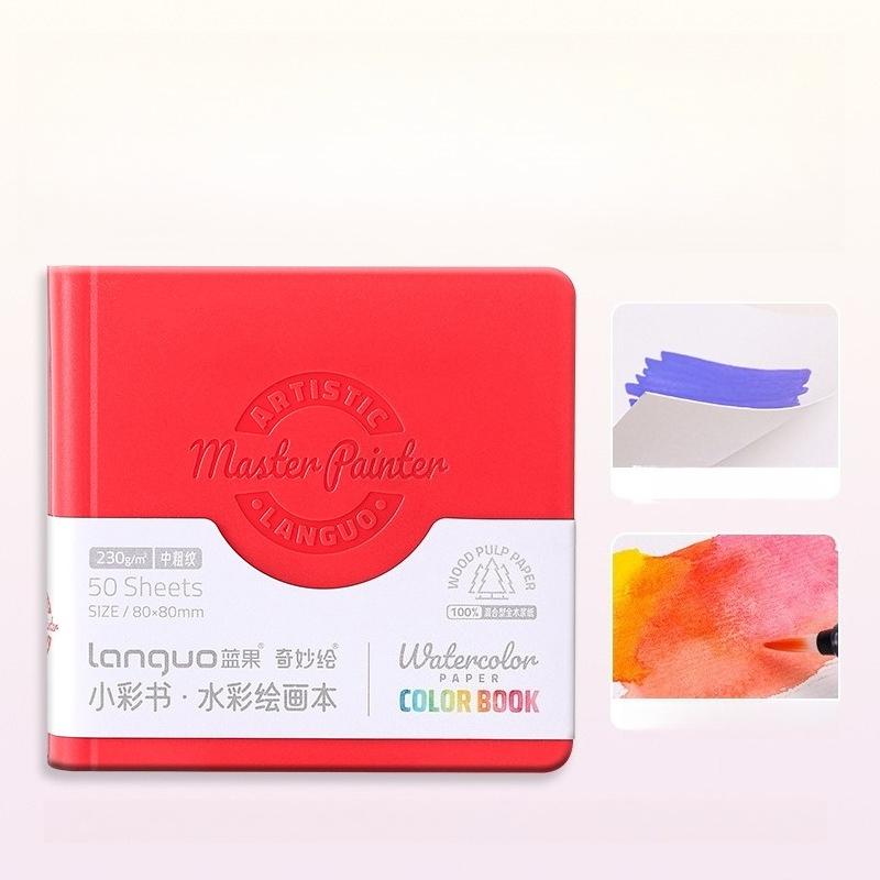 

The New Watercolor Book Thickened Mini Hard Shell Beginner Art Special Portable Simple Hand Account Paint Blank Book