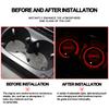 ASD1  1/2PCS Luminous Car Coaster Water Cup Holder Non Slip Pads Mats Center Cover For Nissan X-trail Qashqai j10 j11 Note Juke Sentra