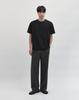 WORK ON BODY OFF (Regular) Airbit Cooling Solid Semi-Overfit Short Sleeve T-Shirt [Black]