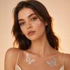Golden Silver-color Metallic Tattoo Sticker for Women Girls Temporary Tattoo Sticker