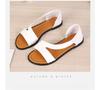 Fashion Women's shoes 2025 summer new item solid color fish mouth rivet exposed toe wearing flat fashion sandals for women