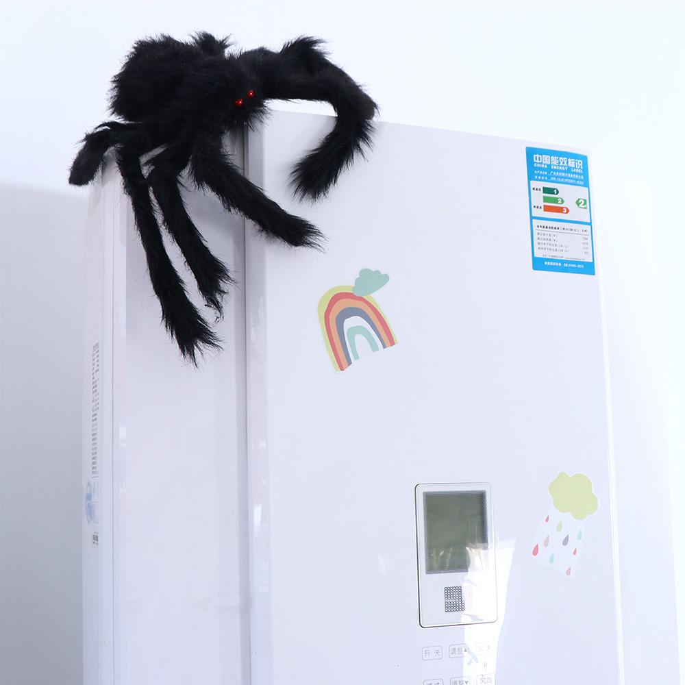 Halloween DIY Ornament Black Plush Spider Artificial Spider Horror Giant Spider Haunted House Decor