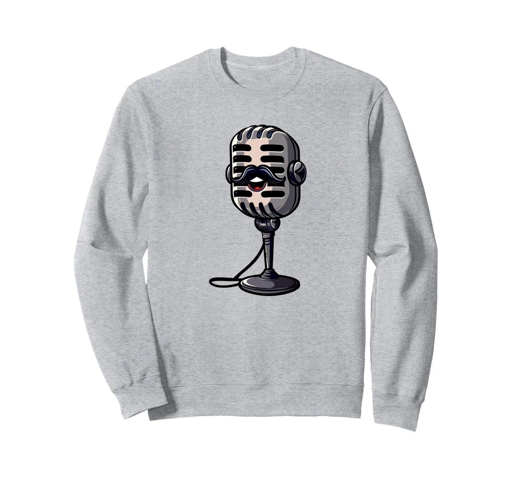 Funny Microphone with Mustache Moustache Microphone Trainer -