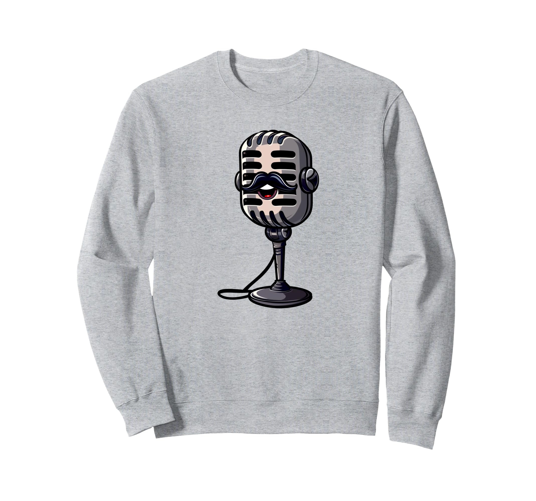 

Funny microphone with mustache Moustache microphone trainer - синий