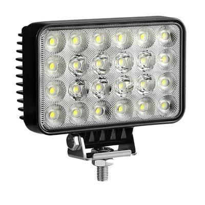KAWELL 72W LED Work Light, Floodlight, Work Light for Cars and Boats, Rectangular, Wide Angle, Dustproof and Waterproof, 12V/24V, Universal, IP67 Wate
