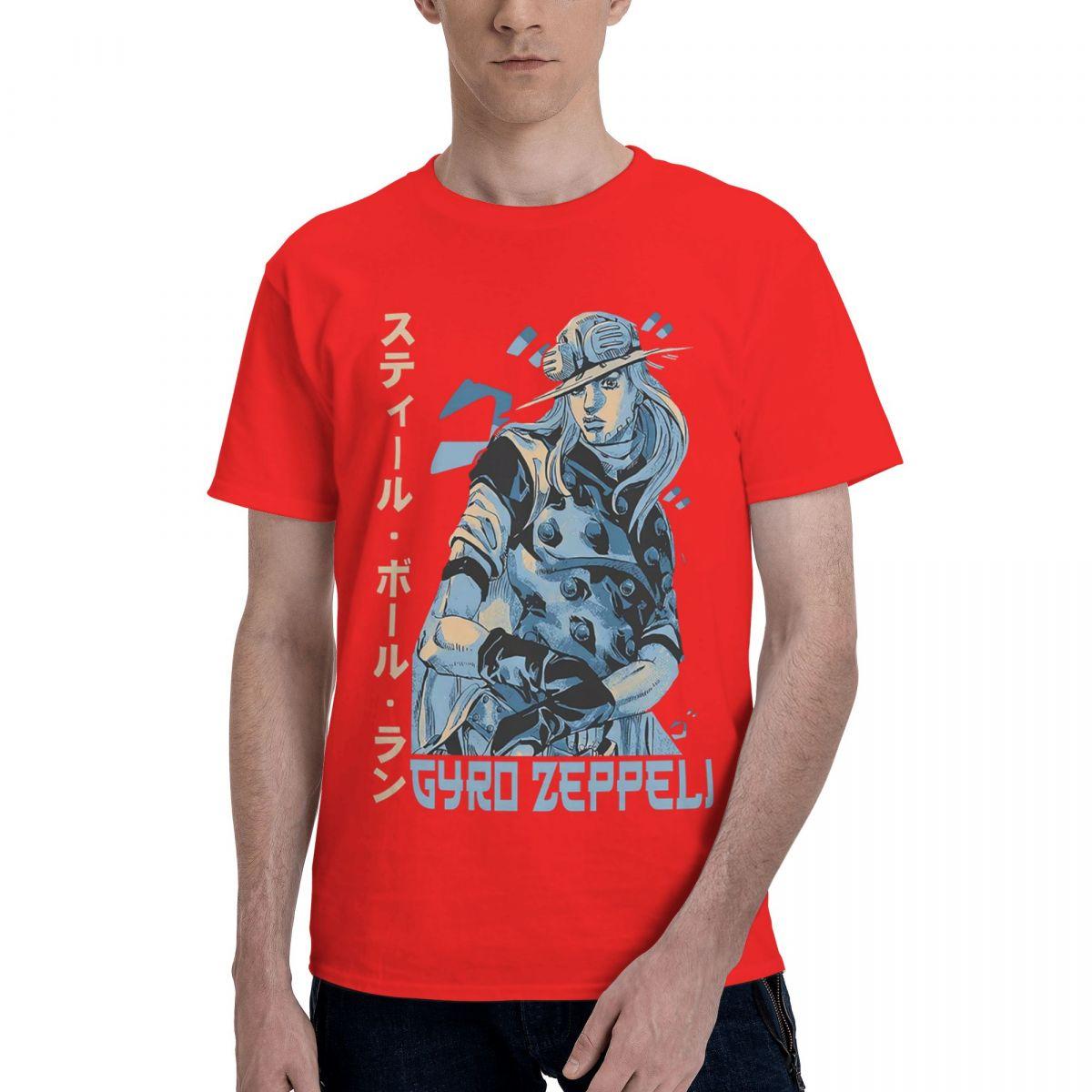 

Ojo Steel Ball Run Гиро ЗеппелиLL3646 100 Хлопок Повседневный Дышащий Удобный Топы Дизайнерская Одежда Мужские Футболки Мужские S