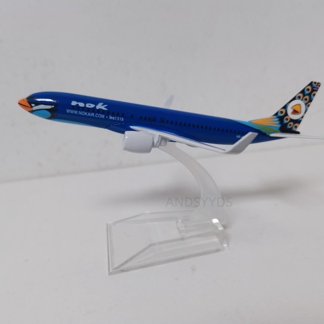 Air Blue Bird Aircraft 16cm B737 Model 1/400 Scale nok Airways Airplane Metal Alloy Plane Model Display Ornament