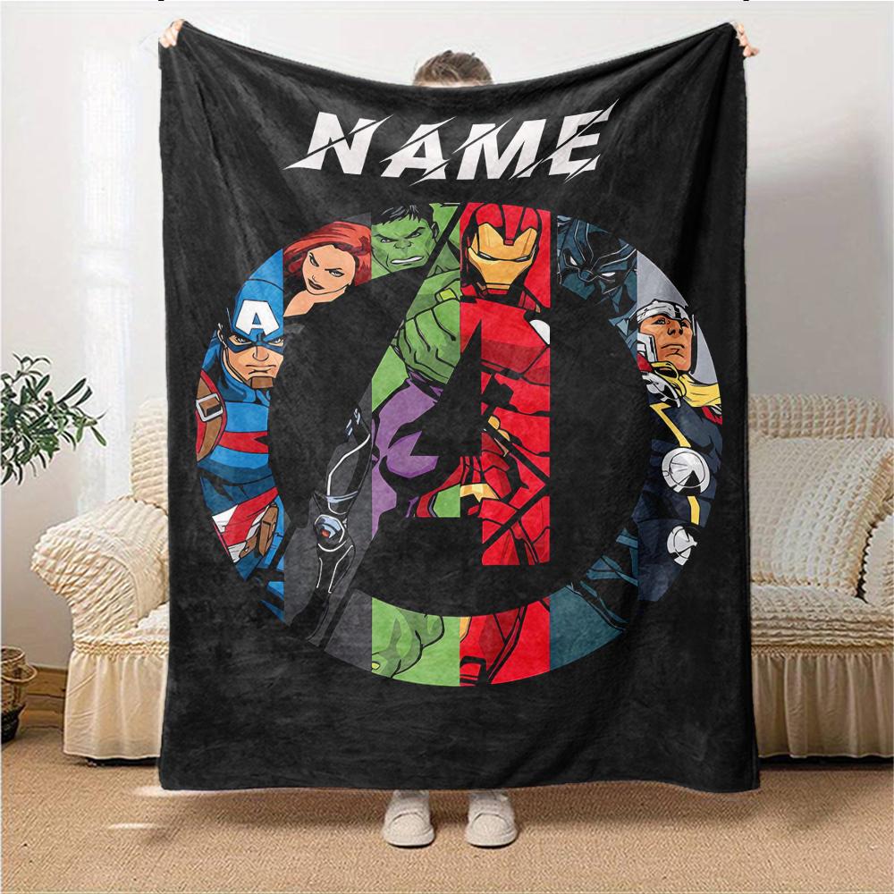 Custom Name Deadpool Wolverine blanket for Couch & Bed, Plush Cozy Fuzzy Blanket Super Soft & Warm Blankets for Fall and Winter. 090823
