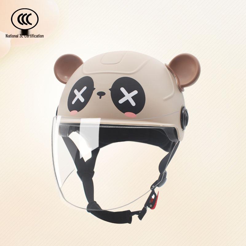 Certified 3C Children s Electric Motorcycle Summer Helmet for Boys & Girls - Cute, Safe, Sun-Protective Half Helmet
