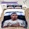 Kylian Mbappé Pattern Bedding uilt Set uilt Cover Pillowcase Home Decoration Birthday Gift (1 * duvet cover + 2 * pillowcase without core)